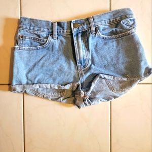 Womens denim shorts,billabong,size 27,blu